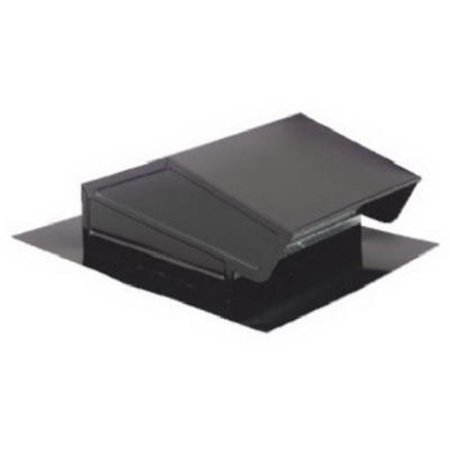 HOUSE 634 19.2 x 14.52 in. 8 in. Rectangular Steel With Baked Black Enamel Roof Cap HO2060898